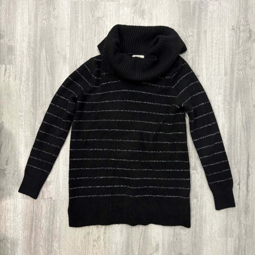 Style & Co. Women’s Cozy Long Sleeve Striped Turtle Neck Sweater